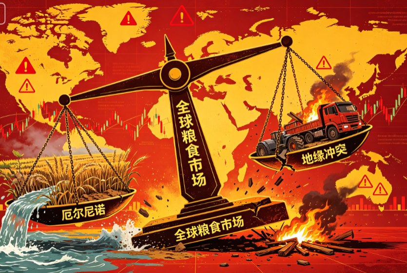 全球粮食市场动荡：厄尔尼诺与地缘冲突双重冲击