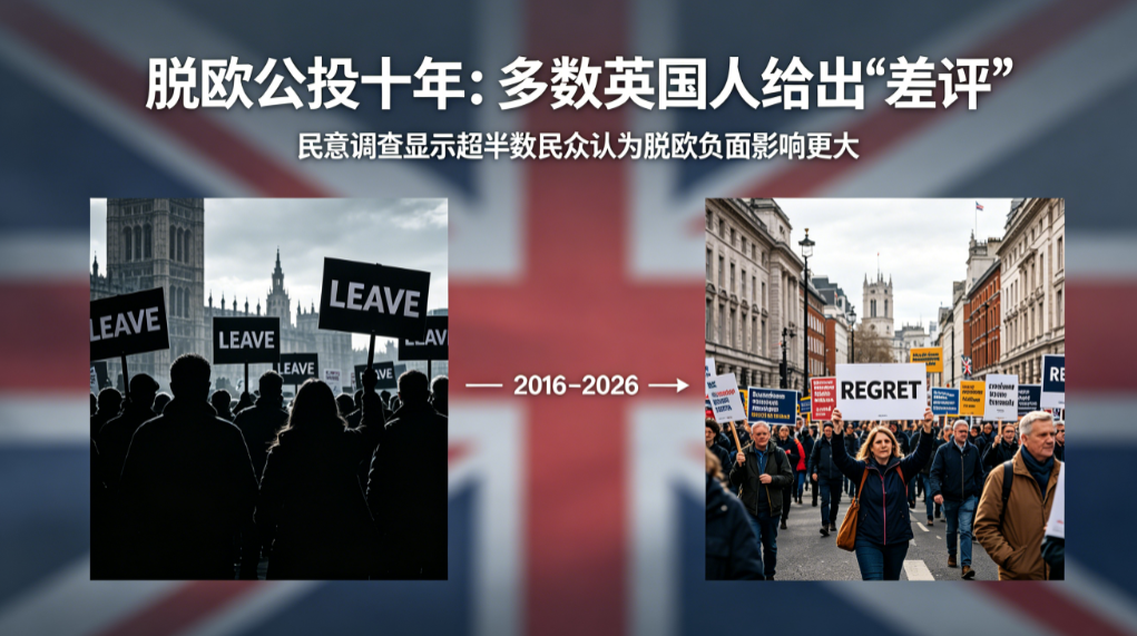 英国脱欧十年：多数民众称