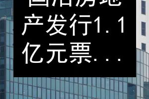 国浩房地产发行1.1亿元票据筹集运营资金